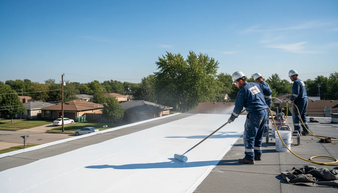 Commercial roof coating in Huntington Station, NY near me